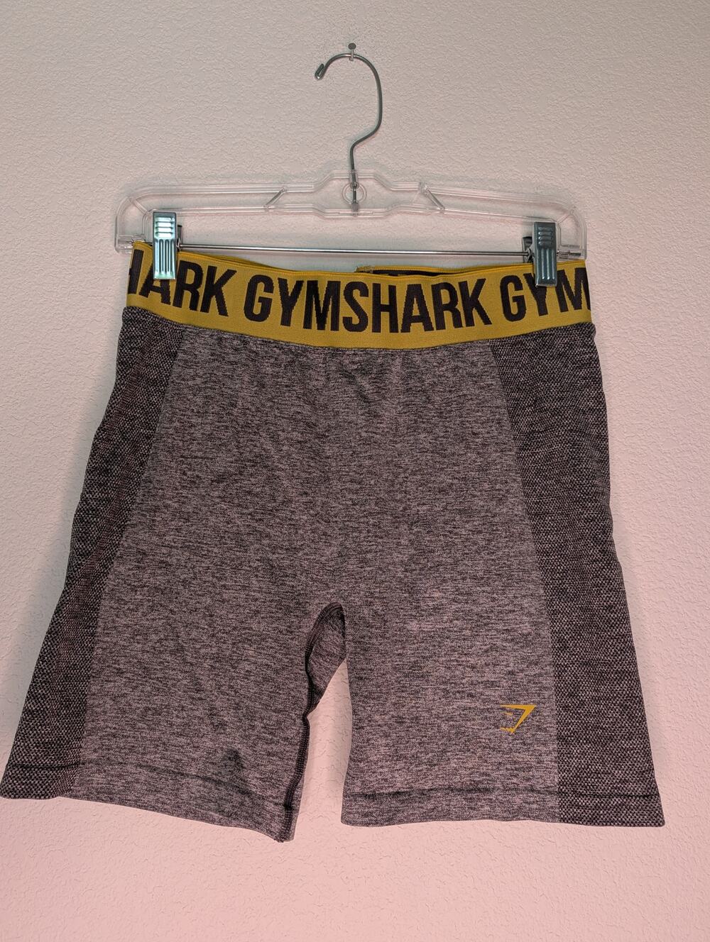 Gymshark Women Seamless Biker Short Gray Contour High Rise Small Active Gym Lift